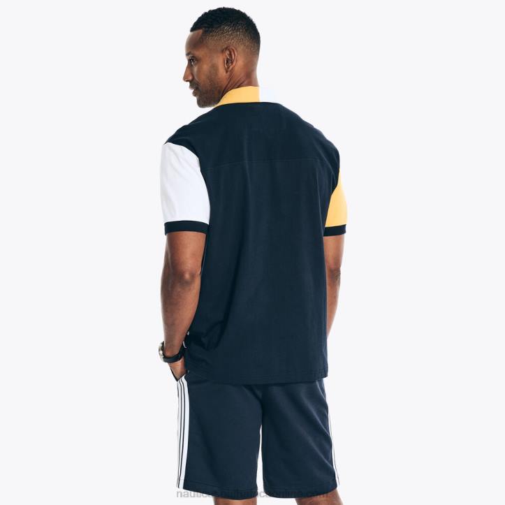 Navy MenBig & Tall Sustainably Crafted Classic Fit Rugby Polo Nautica 6LZP413