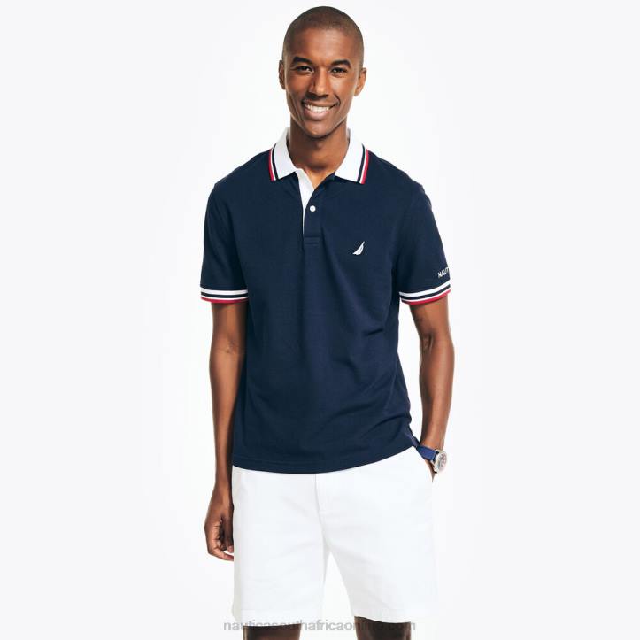 Navy MenClassic Fit Solid Polo Nautica 6LZP18