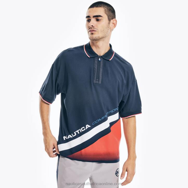 Navy MenCompetition Sustainably Crafted Relaxed Fit Polo Nautica 6LZP576
