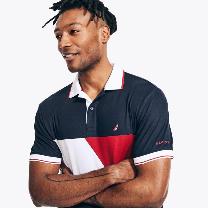 Navy MenNavtech Sustainably Crafted Classic Fit Printed Polo Nautica 6LZP362
