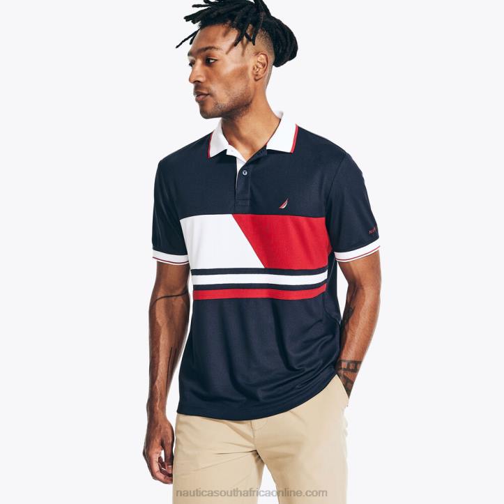 Navy MenNavtech Sustainably Crafted Classic Fit Printed Polo Nautica 6LZP362