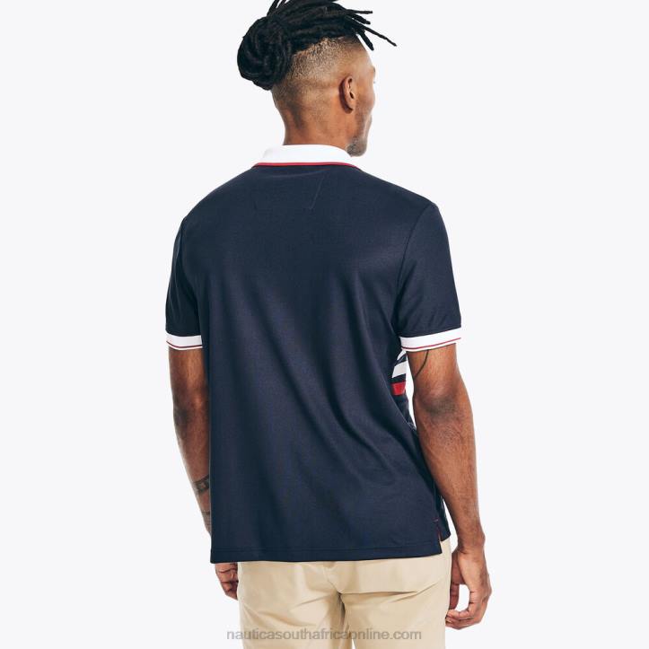 Navy MenNavtech Sustainably Crafted Classic Fit Printed Polo Nautica 6LZP362