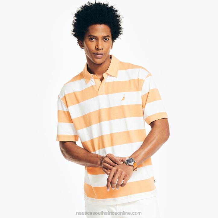 Orchid Pink MenSustainably Crafted Classic Fit Striped Polo Nautica 6LZP542