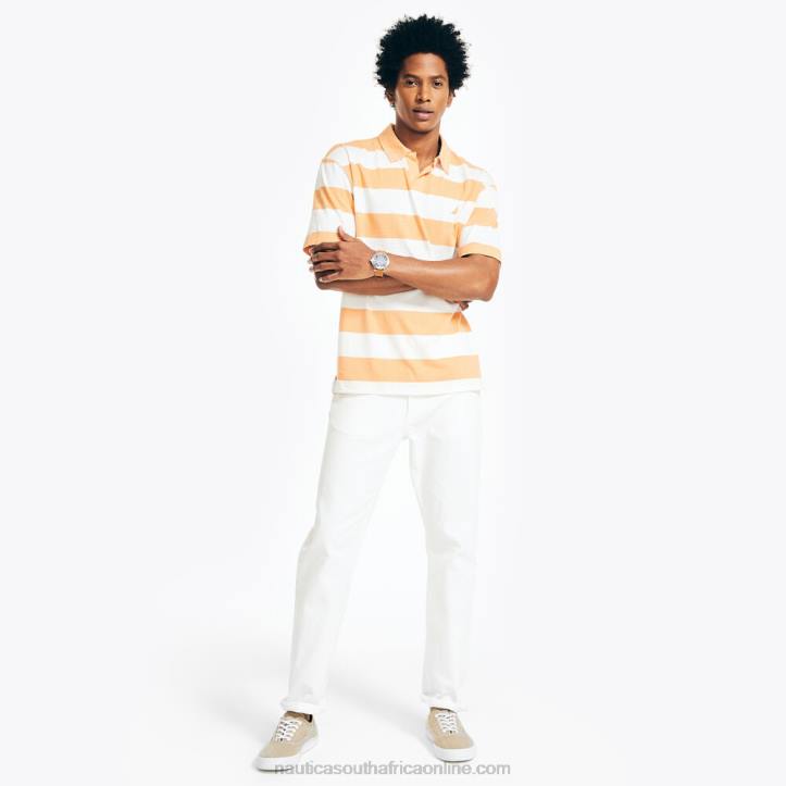 Orchid Pink MenSustainably Crafted Classic Fit Striped Polo Nautica 6LZP542