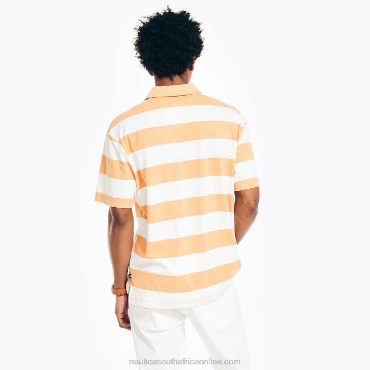 Orchid Pink MenSustainably Crafted Classic Fit Striped Polo Nautica 6LZP542