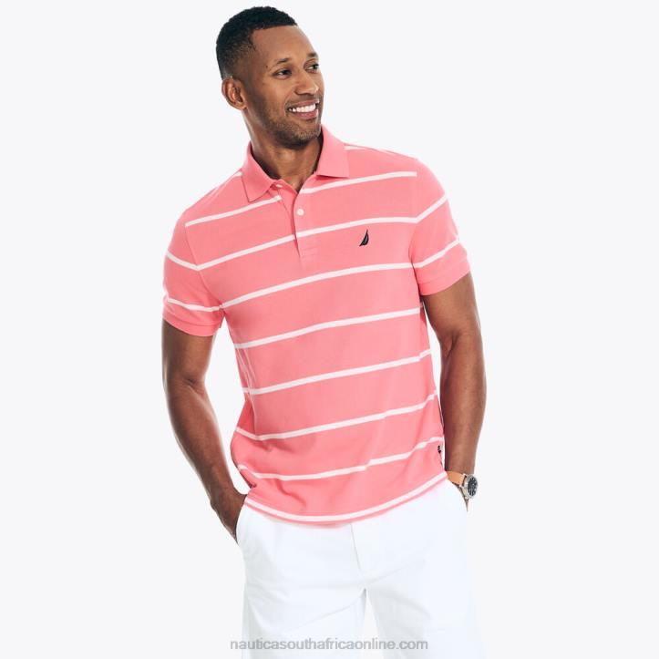 Teaberry MenClassic Fit Striped Deck Polo Nautica 6LZP316