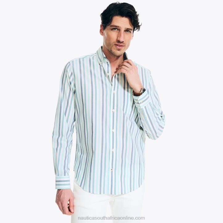 Bright White MenSustainably Crafted Striped Shirt Nautica 6LZP407
