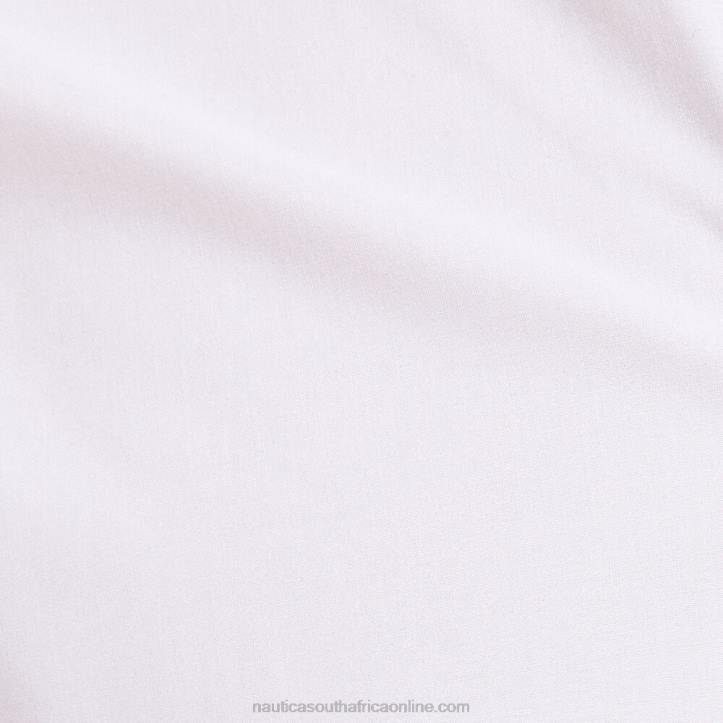 Bright White MenWrinkle-Resistant Wear To Work Short-Sleeve Shirt Nautica 6LZP519
