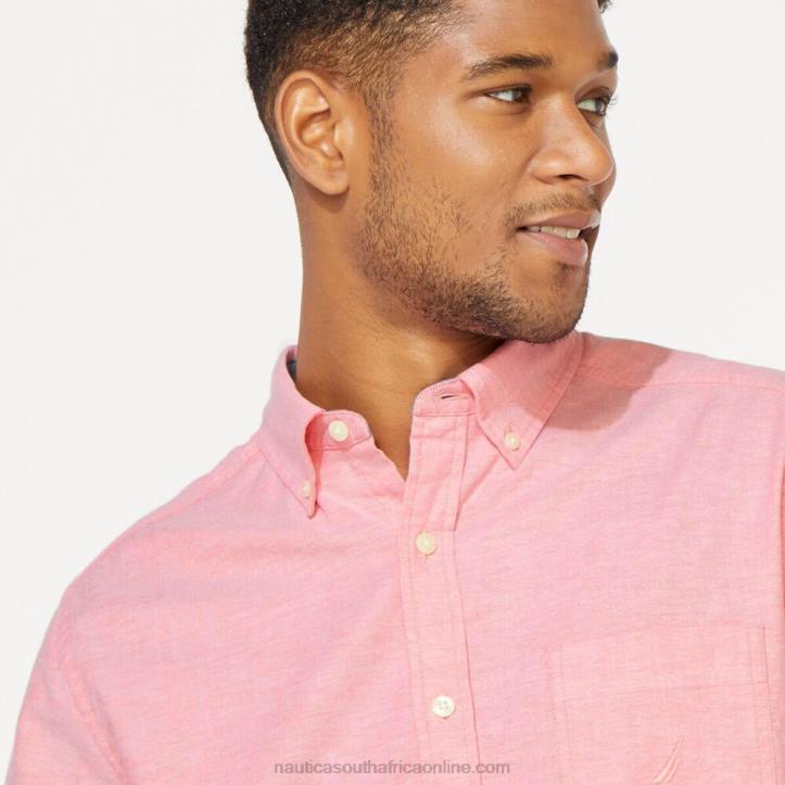 Coral Dream MenBig & Tall Classic Fit Stretch Oxford Shirt Nautica 6LZP720