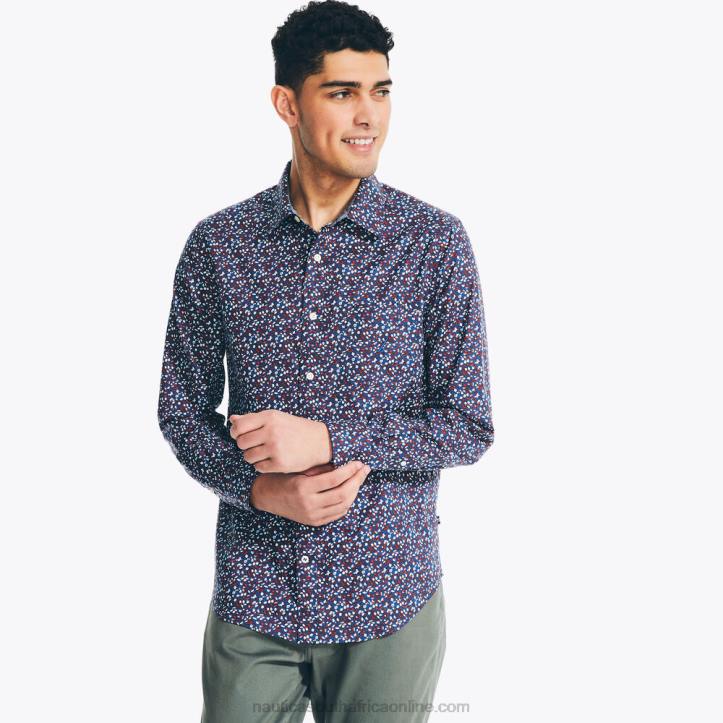 Estate Blue MenSustainably Crafted Printed Shirt Nautica 6LZP514