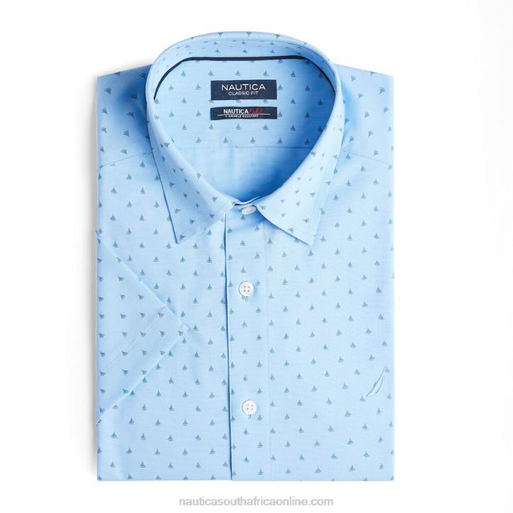 Little Boy Blue MenSailboat-Print Short Sleeve Shirt Nautica 6LZP225