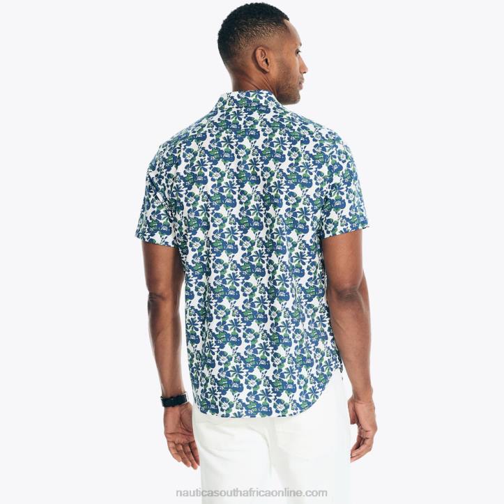 Marshmallow MenBig & Tall Heathered Sustainably Crafted Floral Print Short-Sleeve Shirt Nautica 6LZP443
