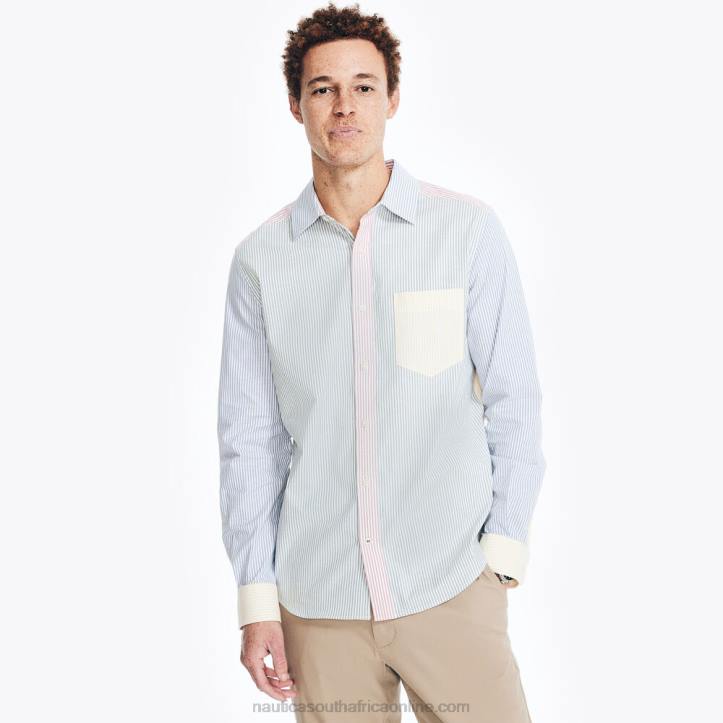 Nite Sea Heather MenStriped Oxford Shirt Nautica 6LZP248