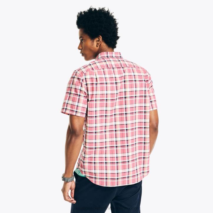 Shore Rose MenSustainably Crafted Plaid Short-Sleeve Shirt Nautica 6LZP390