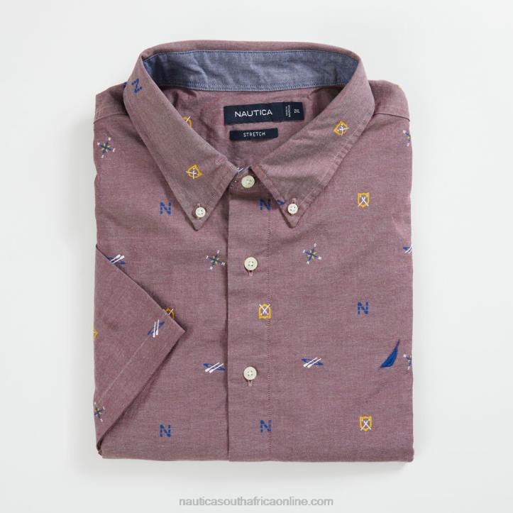 Zinfandel MenBig & Tall Graphic Short Sleeve Oxford Shirt Nautica 6LZP611
