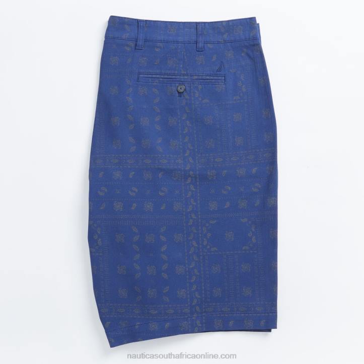 Blue Depths Men9.5\" Big & Tall Slim Fit Printed Short Nautica 6LZP540