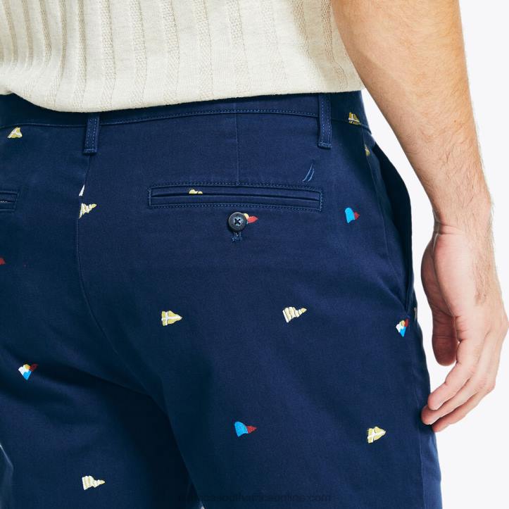 Lapis Blue Men8.5\" Printed Deck Short Nautica 6LZP447