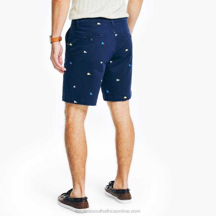 Lapis Blue Men8.5\" Printed Deck Short Nautica 6LZP447