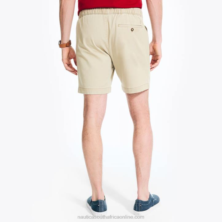 Military Tan Men7\" Pull-On Boardwalk Short Nautica 6LZP263