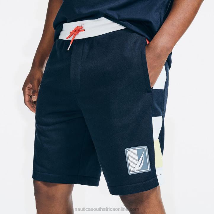 Navy Men9\" Big & Tall Side Panel Knit Short Nautica 6LZP649