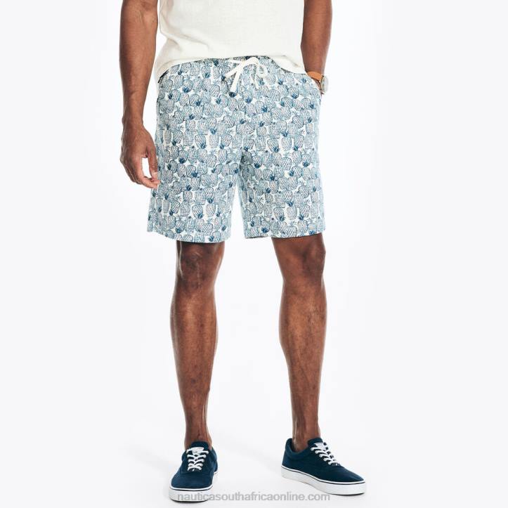 Sail White Men8.5" Printed Cabana Short Nautica 6LZP231