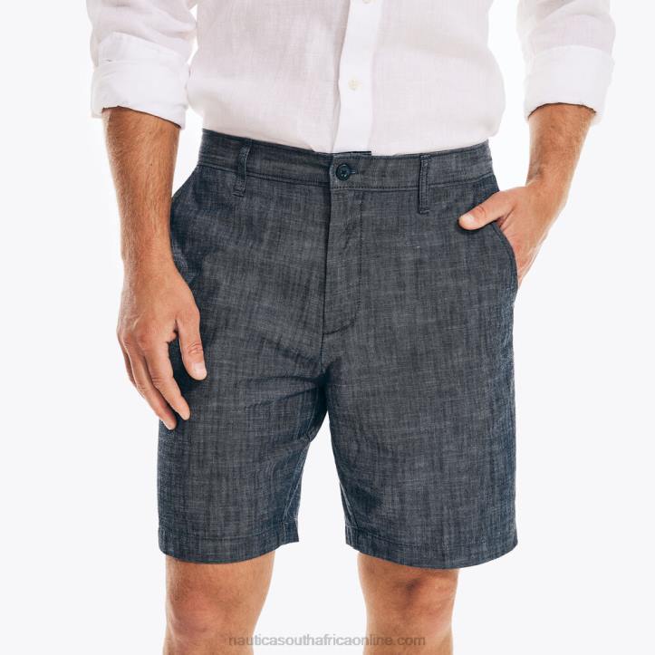 Sinker Blue Denim Wash Men8.5\" Chambray Short Nautica 6LZP644