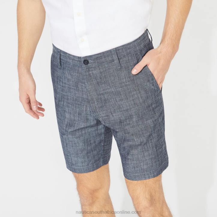 Sinker Blue Denim Wash MenBig & Tall 8.5\" Chambray Deck Short Nautica 6LZP670