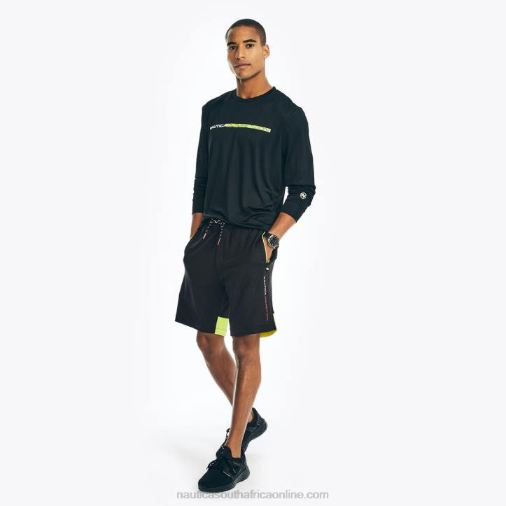 True Black MenBig & Tall Sustainably Crafted Competition 9\" Colorblock Short Nautica 6LZP495