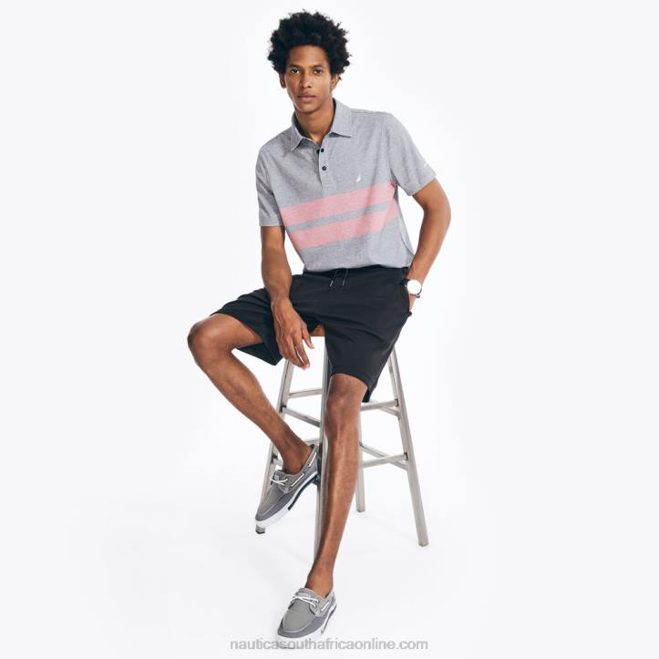 True Black MenNavtech 9\" Performance Short Nautica 6LZP100