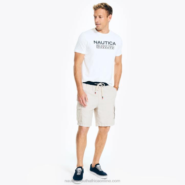 True Khaki Men8.5" Pull-On Cargo Short Nautica 6LZP425