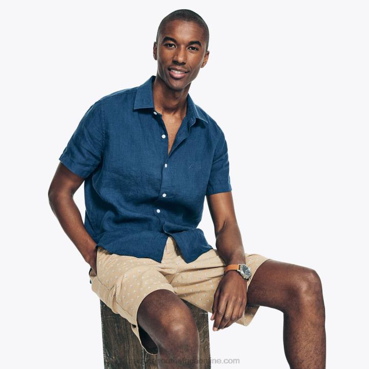 Tuscany Tan Men9.5\" Printed Deck Short Nautica 6LZP234