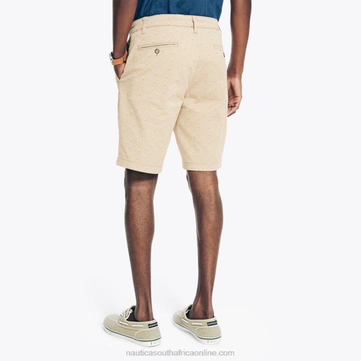 Tuscany Tan Men9.5\" Printed Deck Short Nautica 6LZP234