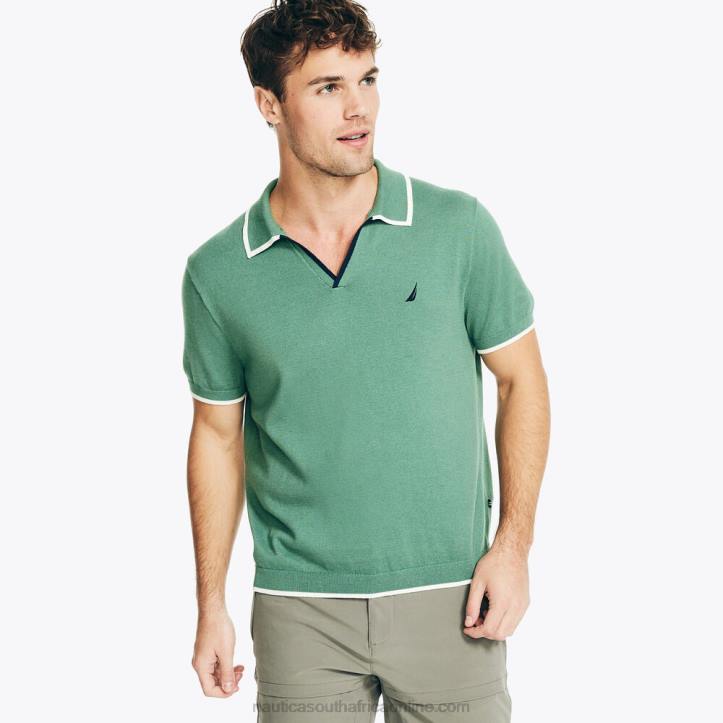 Ash Green MenNavtech Sweater Polo Nautica 6LZP233