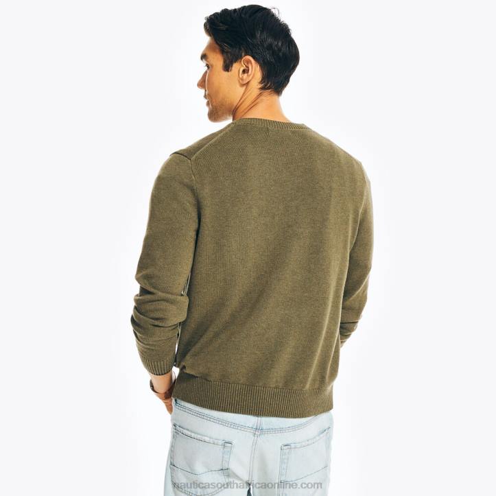 Dark Hunter MenSustainably Crafted Long-Sleeve Henley Sweater Nautica 6LZP544