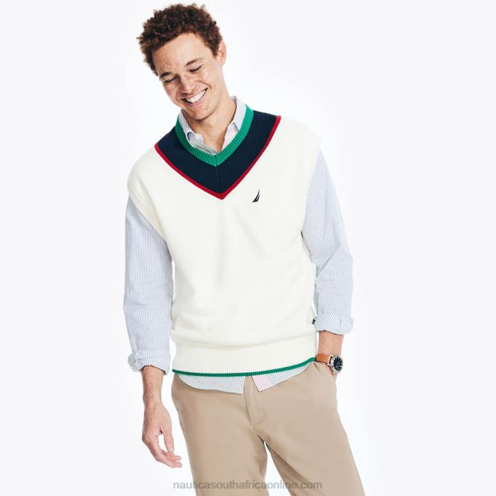 Marshmallow MenCricket Sweater Vest Nautica 6LZP468