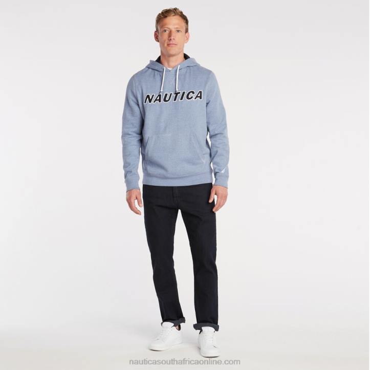 Anchor Blue Heather MenBig & Tall Pullover Logo Hoodie Nautica 6LZP685