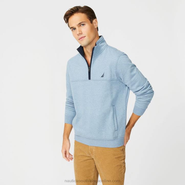 Anchor Blue Heather MenBig & Tall Quarter-Zip Pullover Nautica 6LZP707