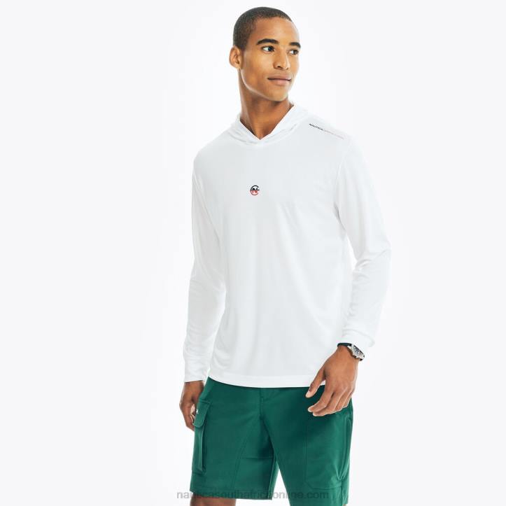 Bright White MenCompetition Sustainably Crafted Pullover Hoodie Nautica 6LZP386