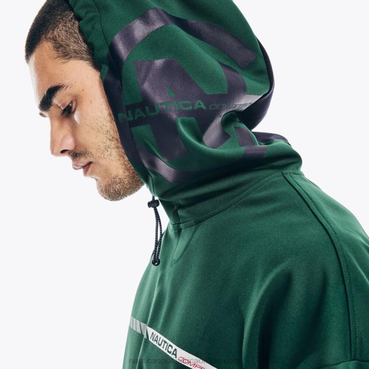 Cosmic Fern MenCompetition Sustainably Crafted Logo Pullover Hoodie Nautica 6LZP566