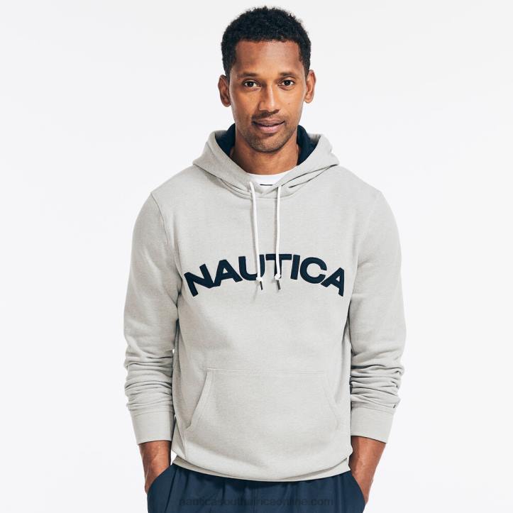 Grey Heather MenLogo Pullover Hoodie Nautica 6LZP37