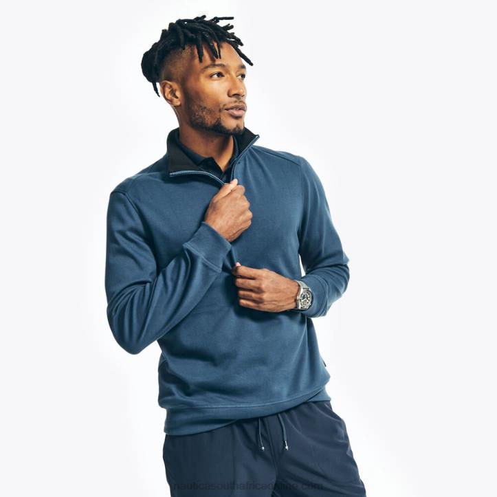 Lapis Blue MenNavtech Half-Zip Sweatshirt Nautica 6LZP81