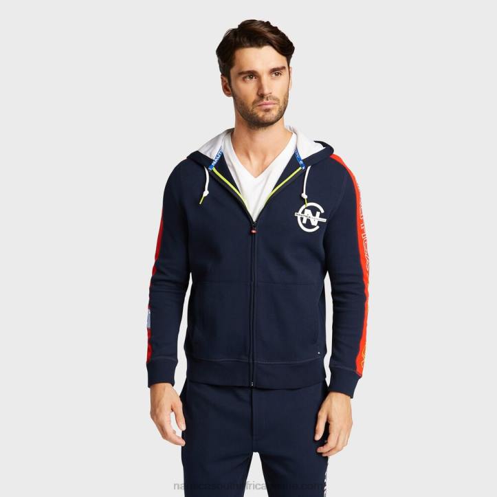 Navy MenBig & Tall Competition Full Zip Hoodie Nautica 6LZP660