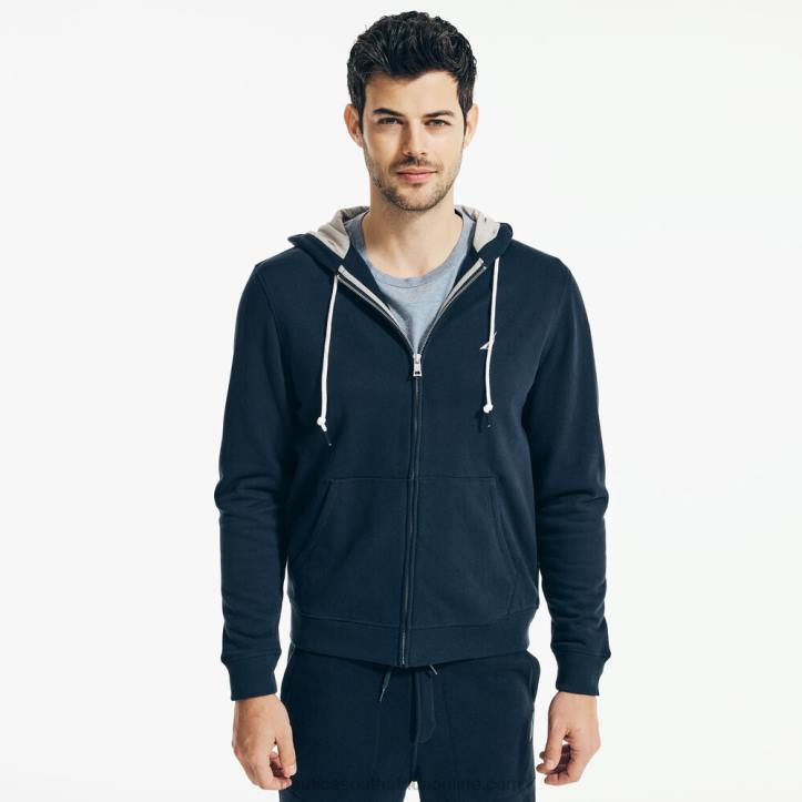 Navy MenBig & Tall Full-Zip Hoodie Nautica 6LZP647