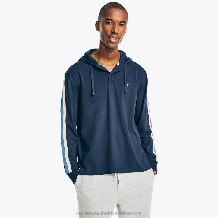 Navy MenSustainably Crafted Pullover Hoodie Nautica 6LZP261