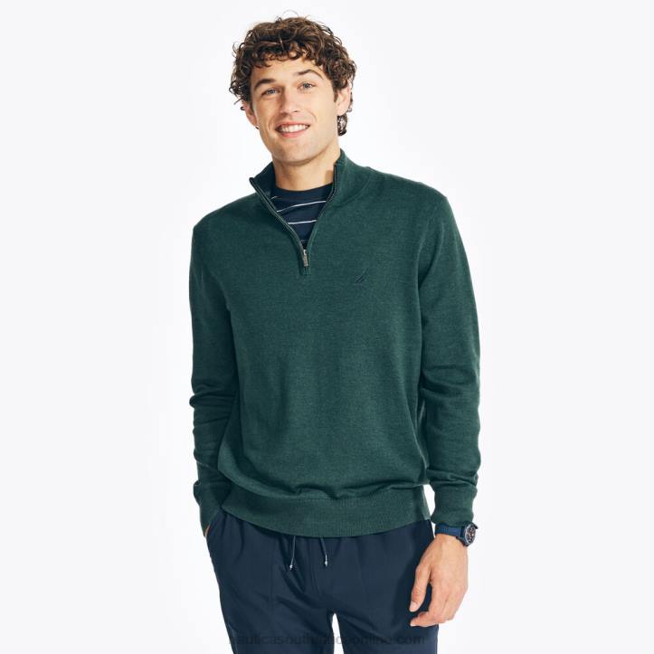 Spruce MenBig & Tall Navtech Quarter-Zip Sweatershirt Nautica 6LZP424