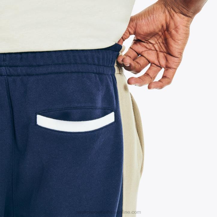 Stellar Blue Heather MenSide-Stripe Colorblock Jogger Nautica 6LZP255