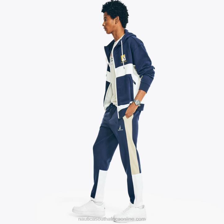 Stellar Blue Heather MenSide-Stripe Colorblock Jogger Nautica 6LZP255