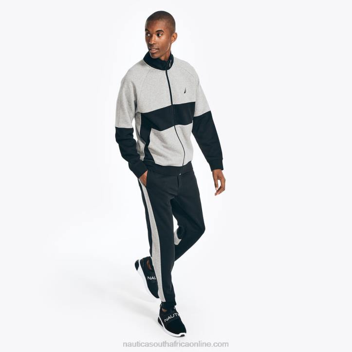 True Black MenSustainably Crafted Side-Stripe Colorblock Jogger Nautica 6LZP426