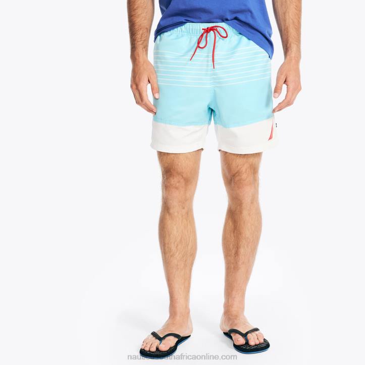 Angel Blue MenSustainably Crafted 6\" Striped Quick-Dry Swim Nautica 6LZP358
