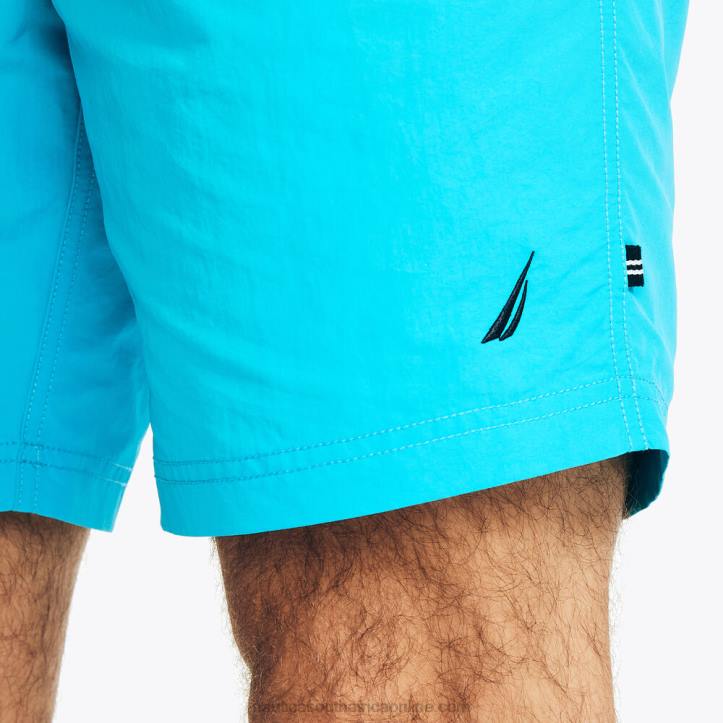 Dark Dill Men8\" Tri-Block Quick-Dry Swim Nautica 6LZP586